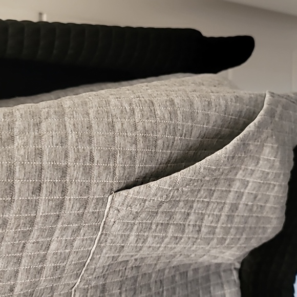 Waffle Knit Raglan Sleeve Drawstring Hoodie - Picture 5 of 8